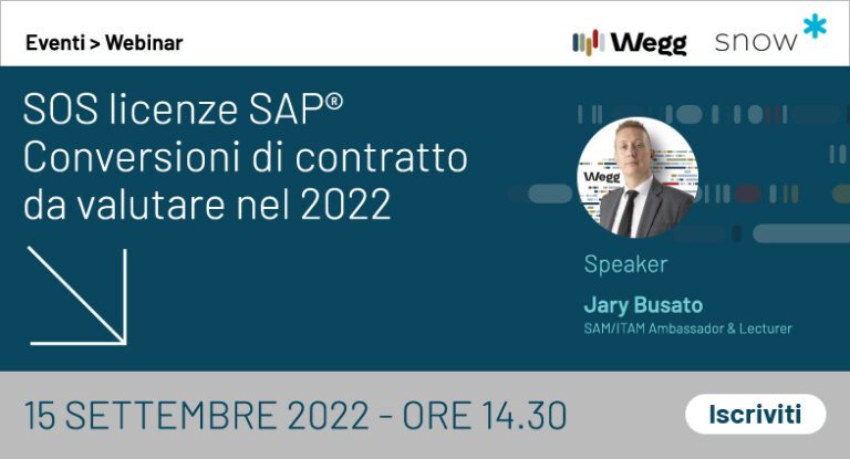 SOS licenze SAP® – Conversioni di contratto da valutare nel 2022
